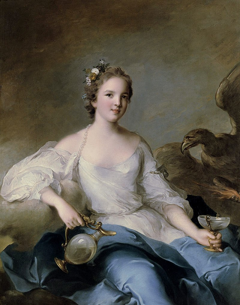 Charlotte-Louise de Rohan-Guémené en 1737- par Jean-Marc Nattier- conservé au Château de Versailles